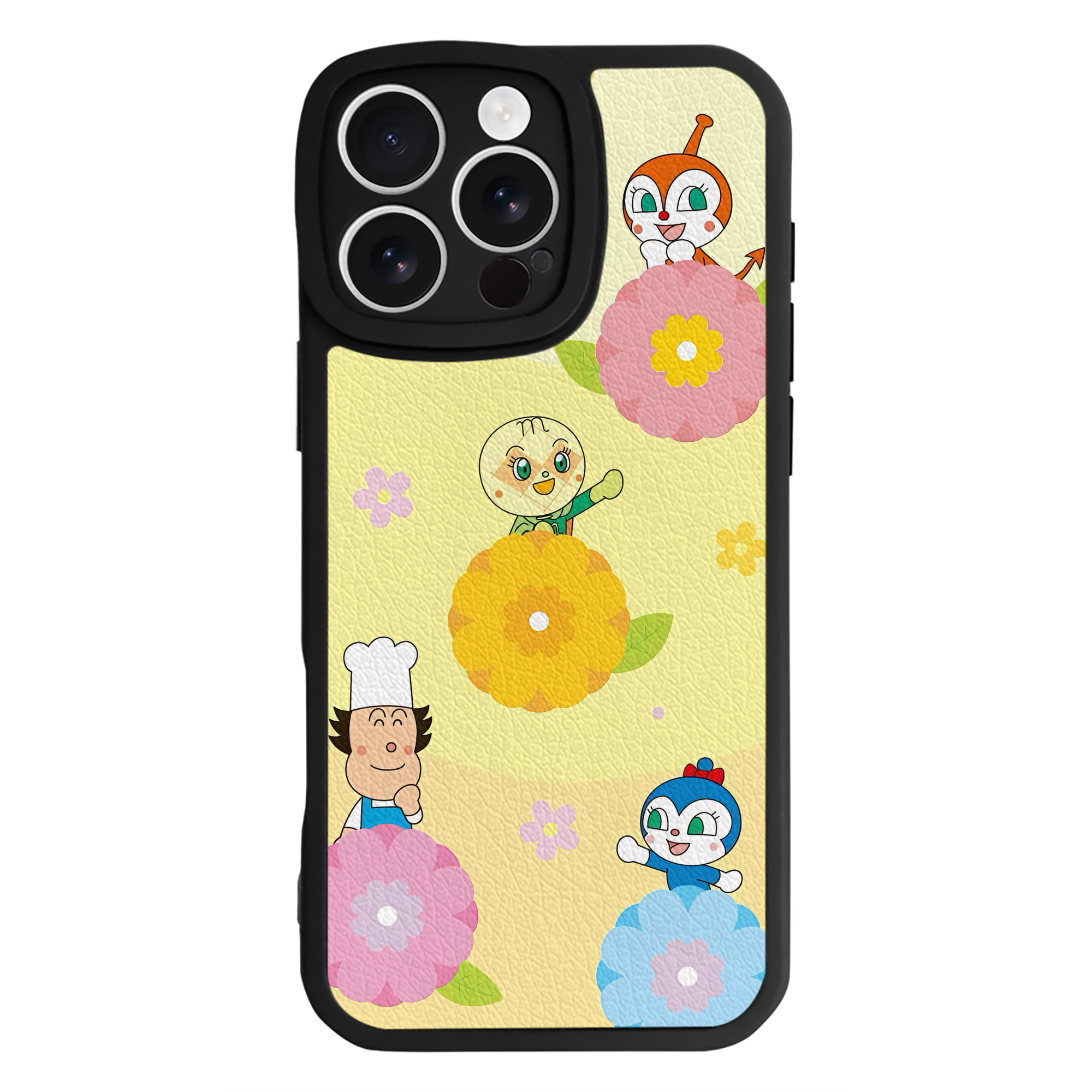 （画像用） アンパンマン Anpanman 【iPhone 16シリーズ対応】シリコンスマホケース（レザー調） 材質：シリコン